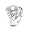 Image of Simulated Pearl Necklace, Earrings & Ring Set - Glam Up Accessories