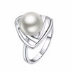 Image of Simulated Pearl Necklace, Earrings & Ring Set - Glam Up Accessories