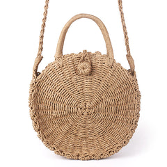 Image of Handmade Straw Woven Shoulder Bag