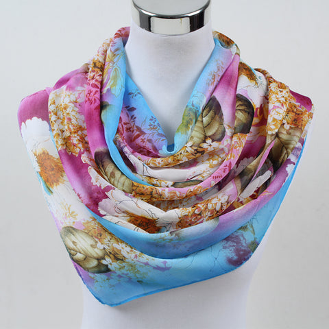 Soft Flower Print Summer Shawl - Glam Up Accessories