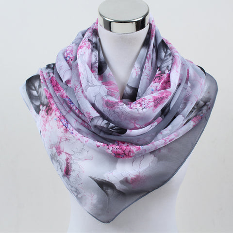 Soft Flower Print Summer Shawl - Glam Up Accessories