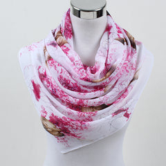 Soft Flower Print Summer Shawl