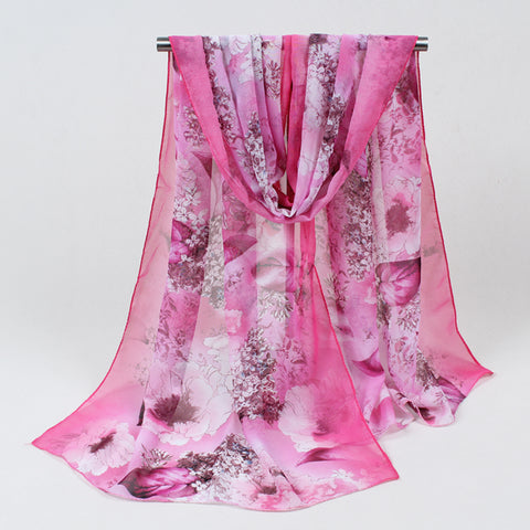 Soft Flower Print Summer Shawl - Glam Up Accessories