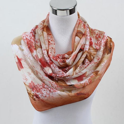 Soft Flower Print Summer Shawl - Glam Up Accessories