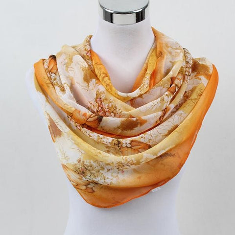 Soft Flower Print Summer Shawl - Glam Up Accessories