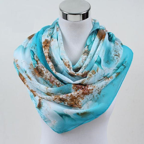 Soft Flower Print Summer Shawl - Glam Up Accessories