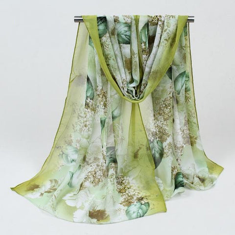 Soft Flower Print Summer Shawl - Glam Up Accessories