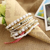 Image of Vintage Natural Crystal Charm Bead Bracelets