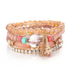 Image of Vintage Natural Crystal Charm Bead Bracelets