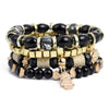 Image of Vintage Natural Crystal Charm Bead Bracelets