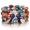 Image of Vintage Natural Crystal Charm Bead Bracelets