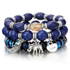 Image of Vintage Natural Crystal Charm Bead Bracelets