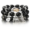 Image of Vintage Natural Crystal Charm Bead Bracelets