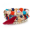 Image of Vintage Natural Crystal Charm Bead Bracelets