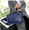 Image of Stylish Patchwork Split Leather Shoulder Bag - Glam Up Accessories