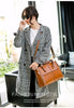 Image of Stylish Patchwork Split Leather Shoulder Bag - Glam Up Accessories